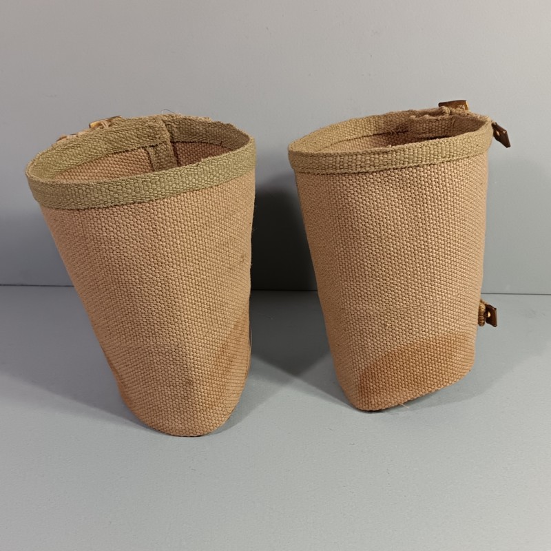 PAIRE DE GUETRES EN WEB ANGLAISES OU CANADIENNES FABRICATION INDIA SUPPLY 1941-42 TAILLE 3